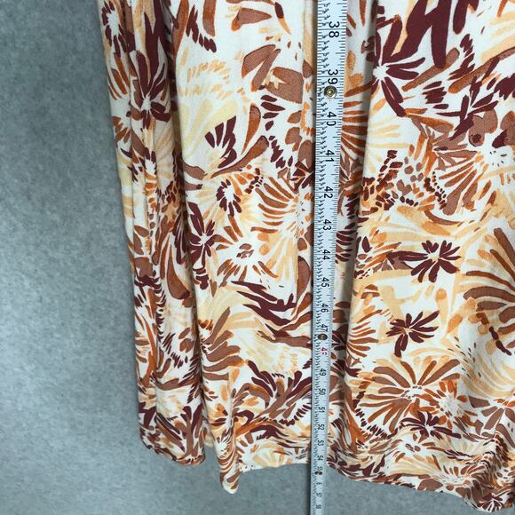 Joie Dress Medium Brown Floral Halter‎ Maxi Pleated Slit Neutral Sundress Resort - Picture 7 of 13